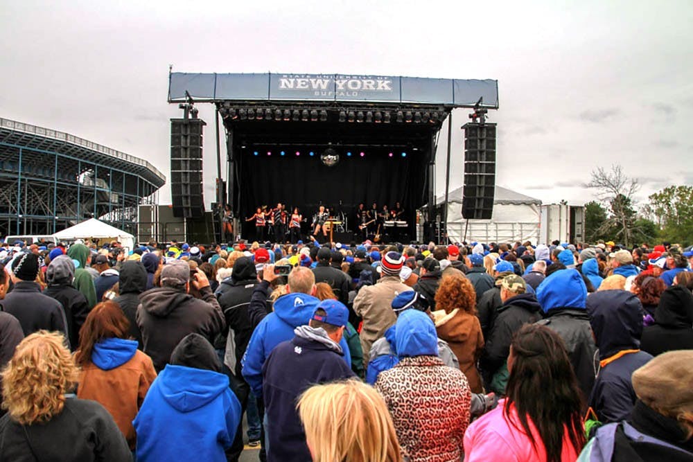 <p>KC and the Sunshine Band is the third band to play at the UB Tailgate Concert Series this year last month. UB Athletics attempts to appease both students and local fans with the acts, but some students want more of a variety.&nbsp;</p>