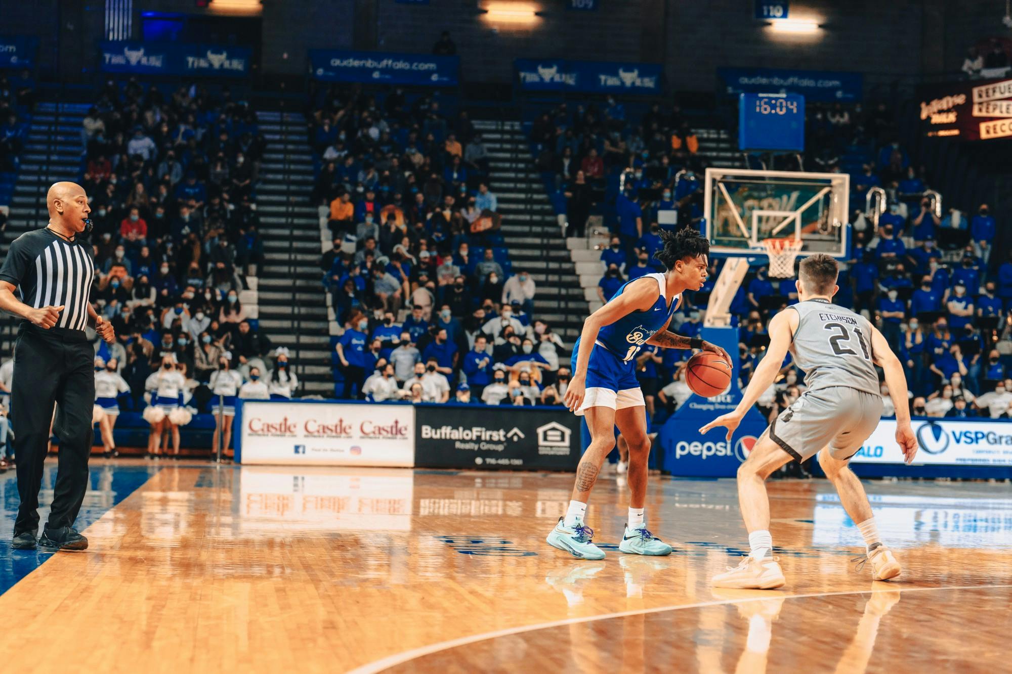 Ronaldo Segu (10) dribbles the ball in a recent game against Western Michigan.
