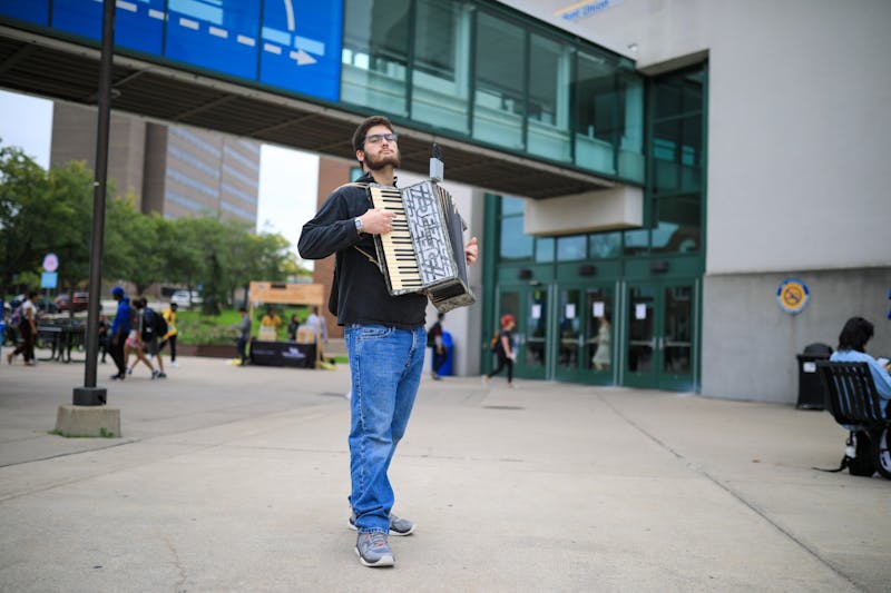 UB's 'accordion guy' brings 'peculiar, odd and mystical' music to campus