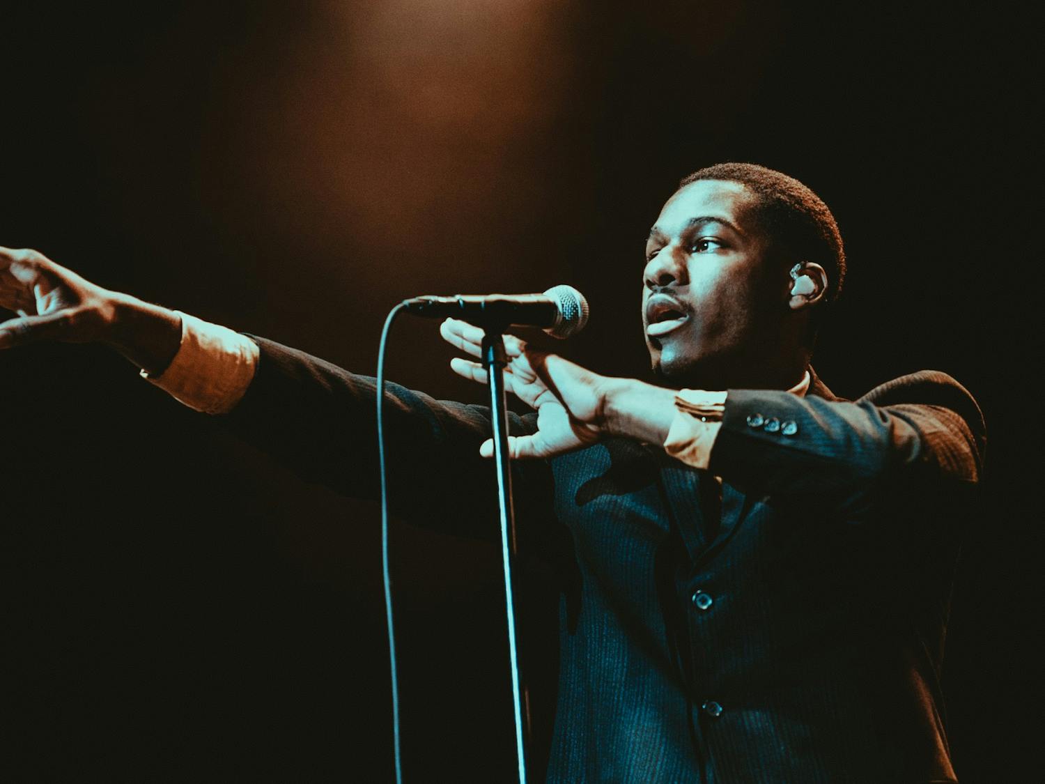 Leon Bridges performs at Music Hall at Fair Park in Dallas in 2016.