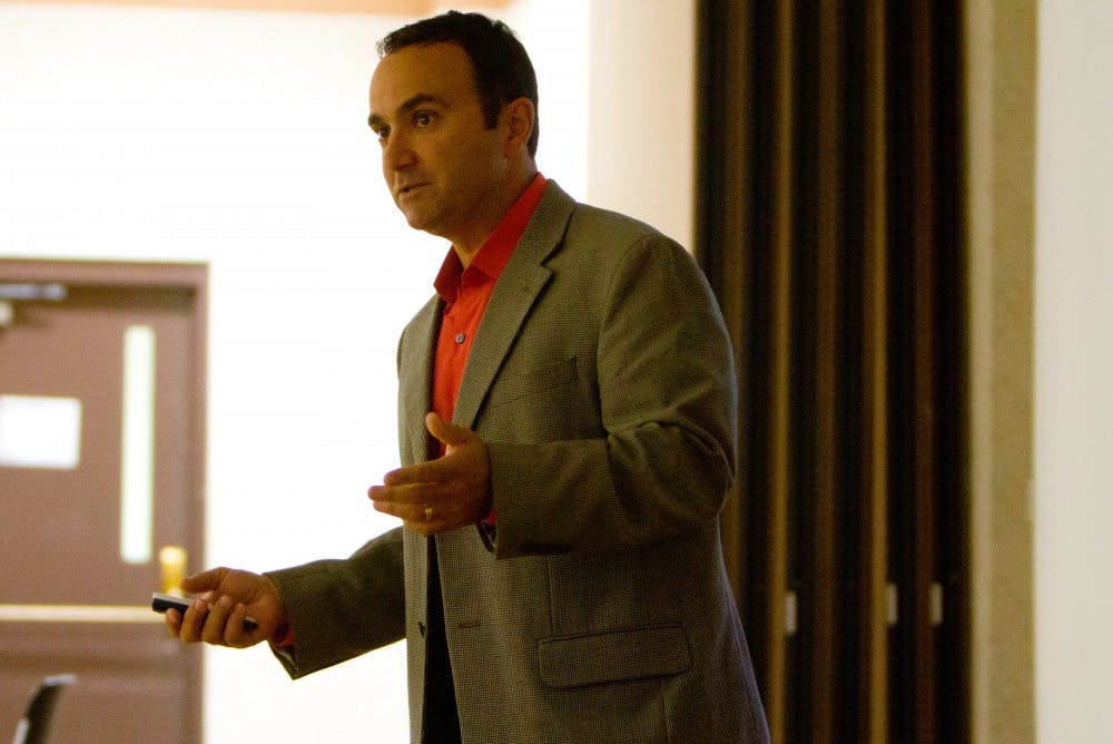 Joint Emergency Exercise with University Communications and Student Affairs Staff in the Student UnionPhotograph: Douglas Levere