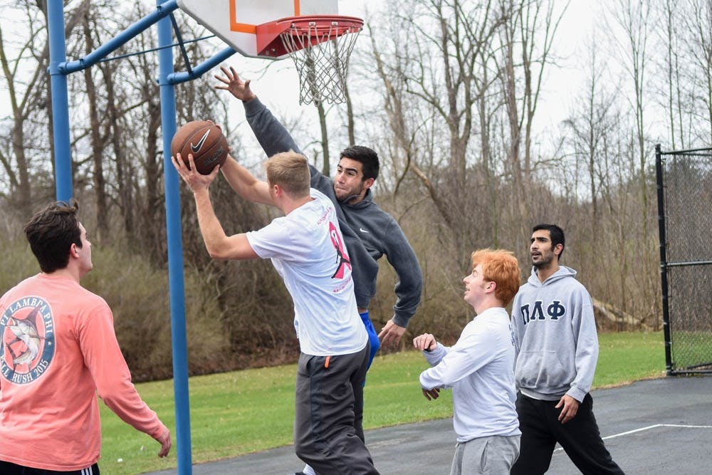 <p>Alpha Epsilon Pi hosted its fifth annual Balling for Boobs three-on-three charity basketball tournament on April 2. The event raised $800, triple the amount projected for this year.</p>