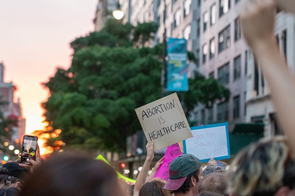 Citizens protest the Supreme Court’s decision to overturn Roe v. Wade in NYC this summer.