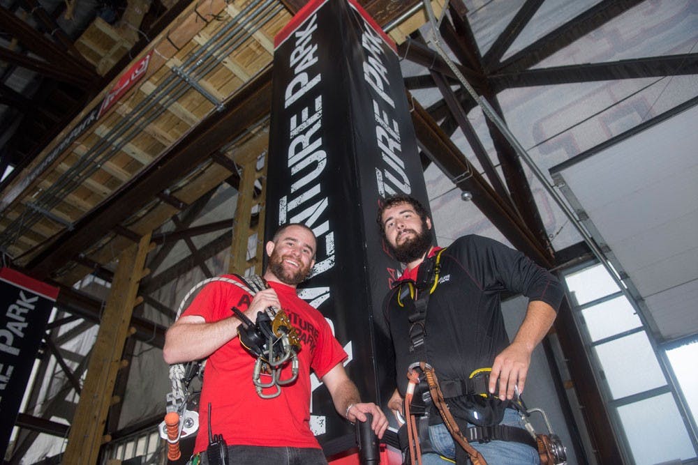 <p>Ryan Lynn and Kevin Santa run Niagara Falls Adventure Park. The duo use their experience from UB’s Outdoor Adventures Club to run the facility.</p>