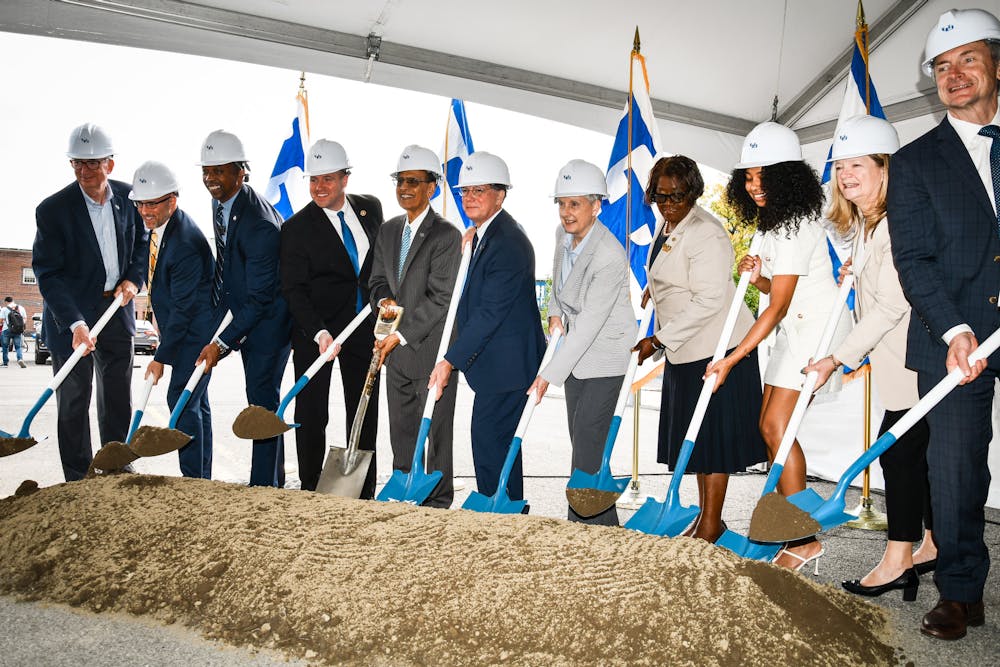 UB broke ground for the construction of a new engineering building, Russell L. Agrusa Hall Tuesday morning.