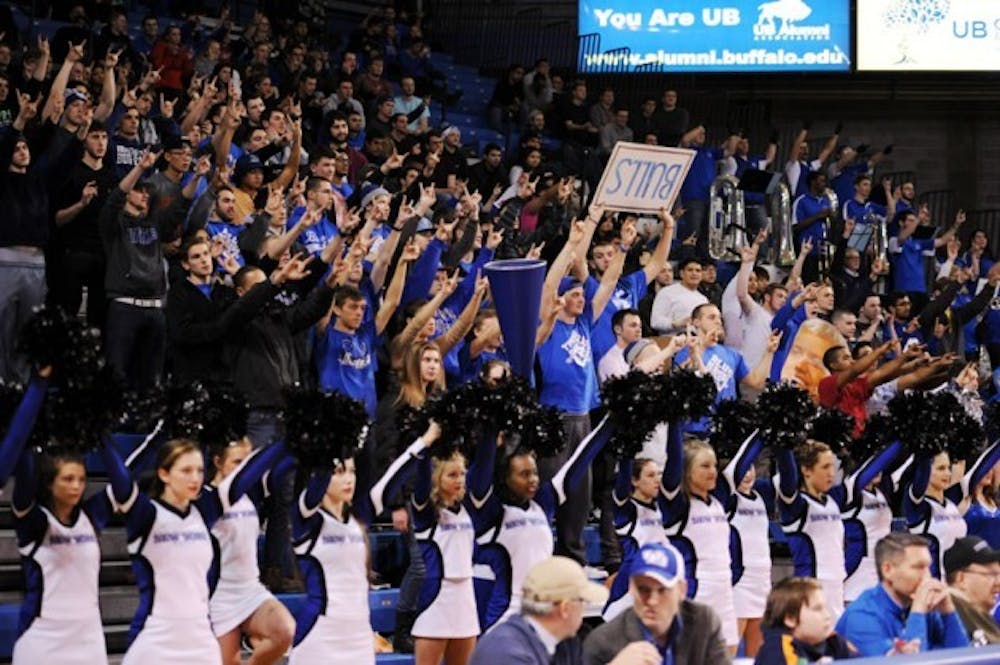 UB Athletics will raffle off a free semester of tuition at the men&rsquo;s basketball team&rsquo;s last home game on March 6 in an effort to bring more students to the games.&nbsp;Yusong Shi, The Spectrum