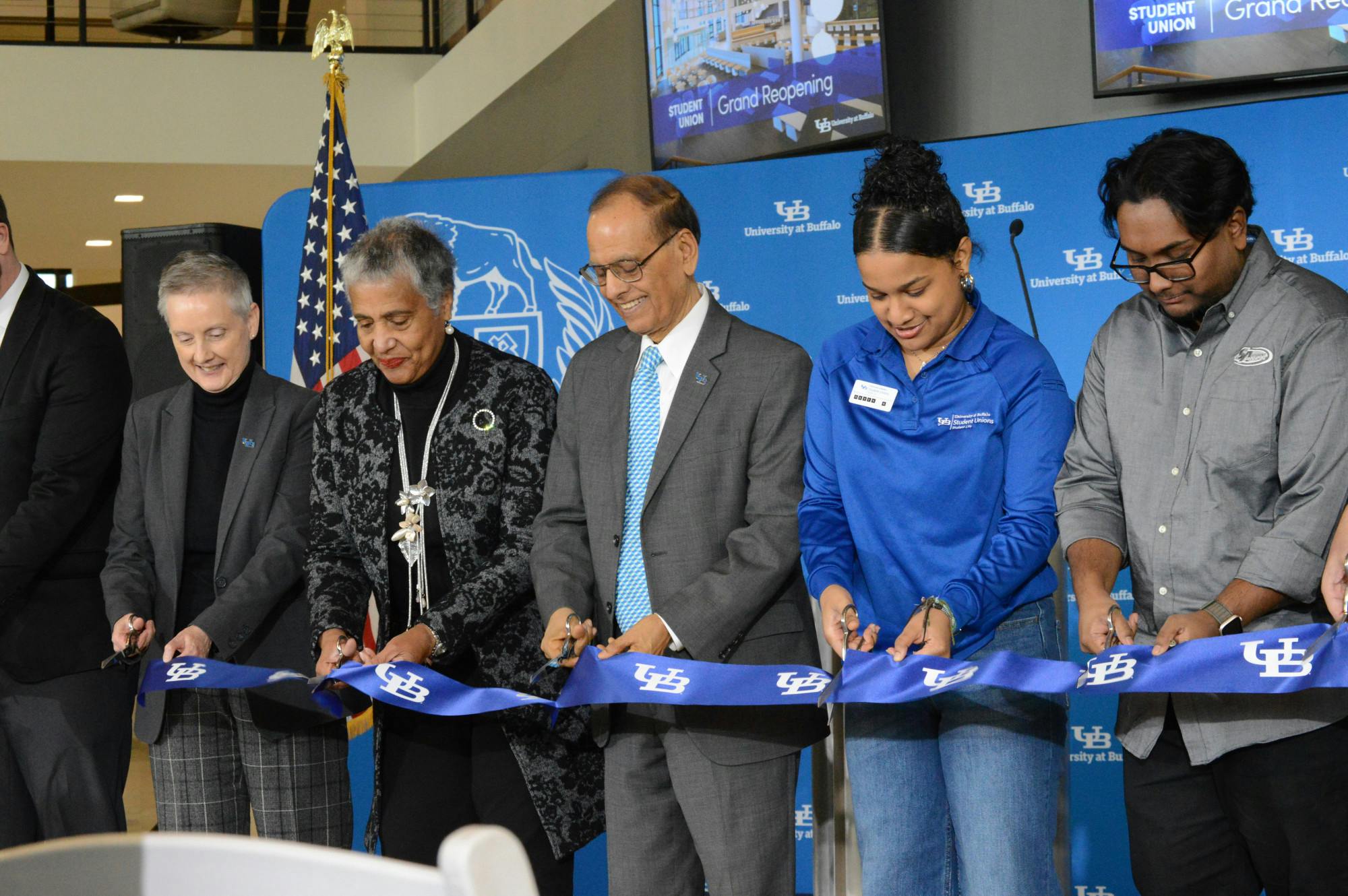The ribbon was cut Wednesday morning during the Student Union's reopening ceremony.