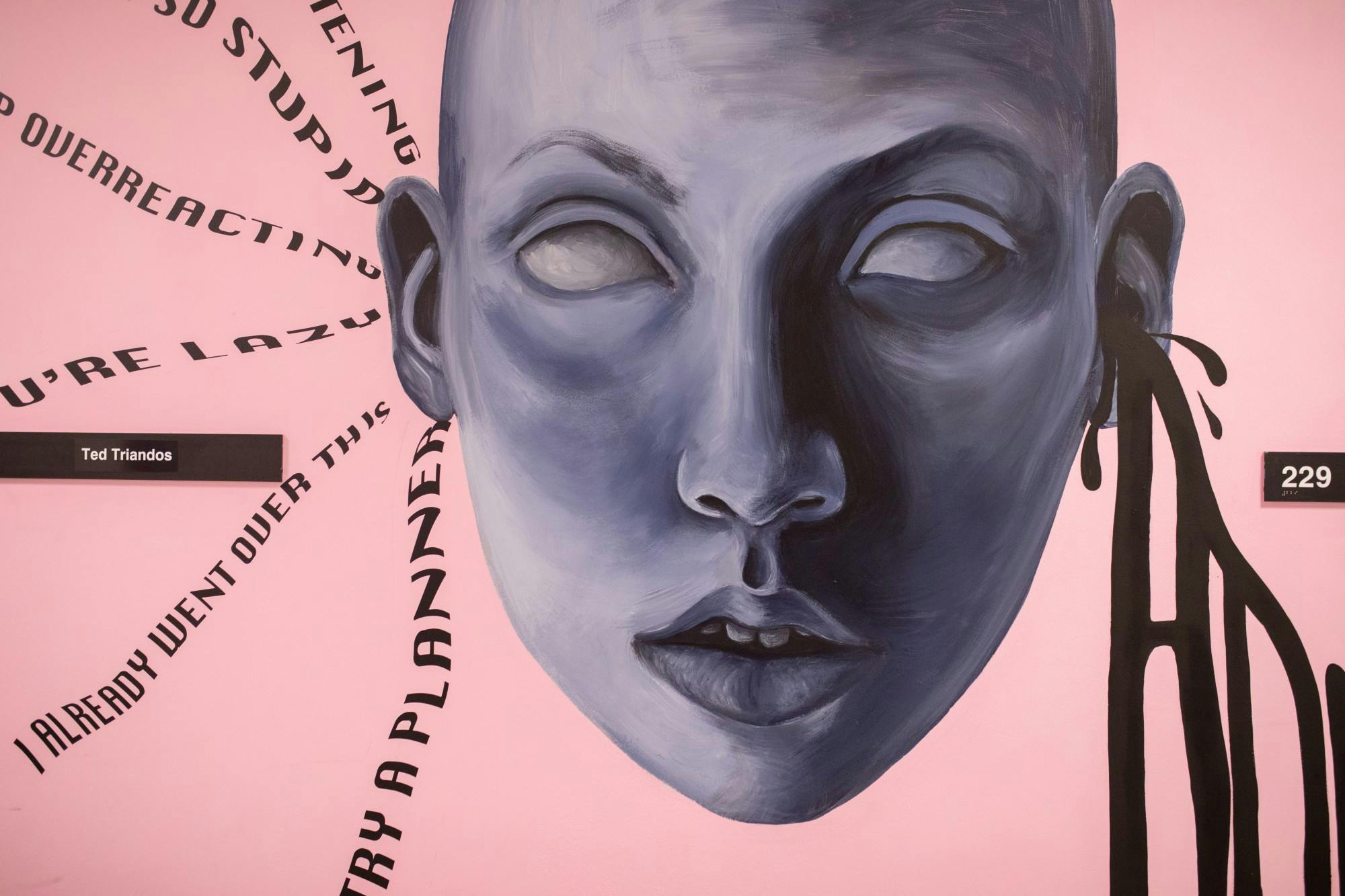 ADHD mural in Center for the Arts