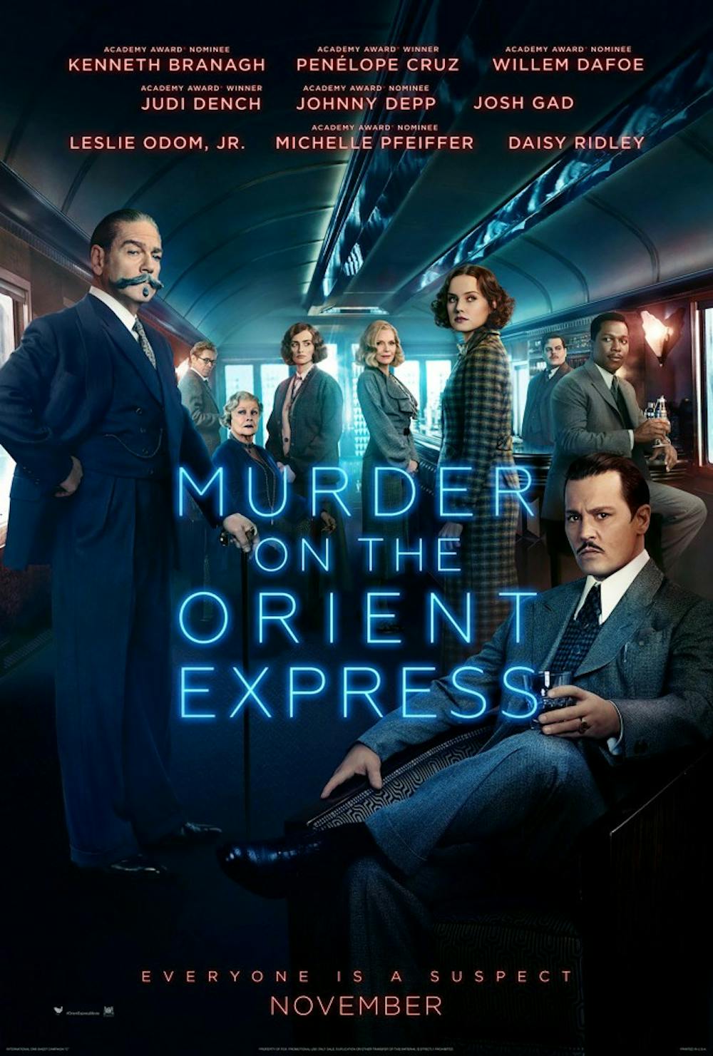 <p>“Murder on the Orient Express,” directed by Kenneth Branagh, is an adaptation of Agatha Christie’s novel and premieres Nov. 10. November will see the release of two of the year’s biggest films: “Thor: Ragnarok” and “Justice League.”</p>