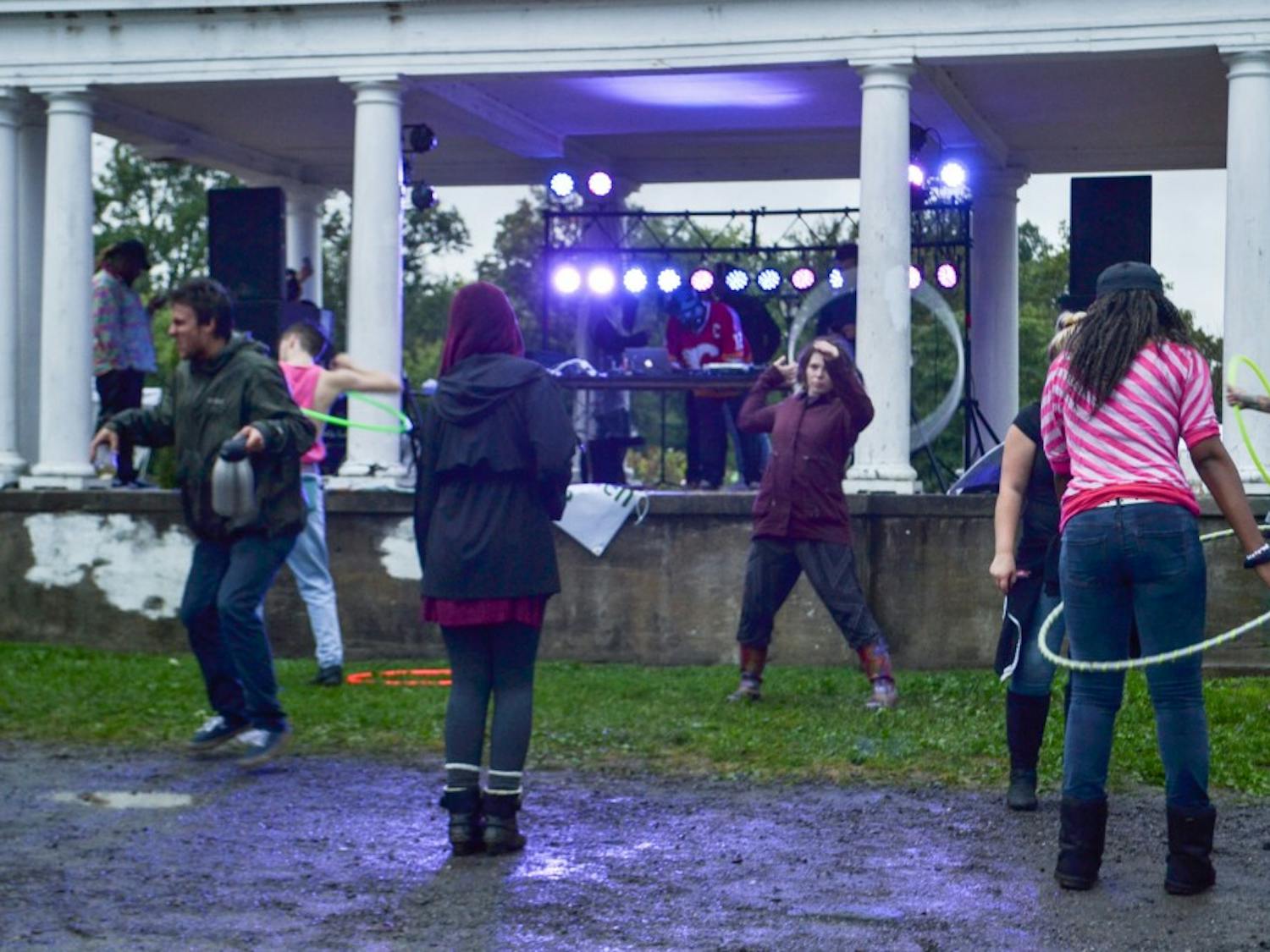 Festival-goers at the 13th annual Music is Art Festival, held in Delaware Park on Saturday, dance in front of one of the eight stages. The festival featured performances by more than 100 bands and artists and other styles of visual and fine arts like dance, poetry and sculpting.