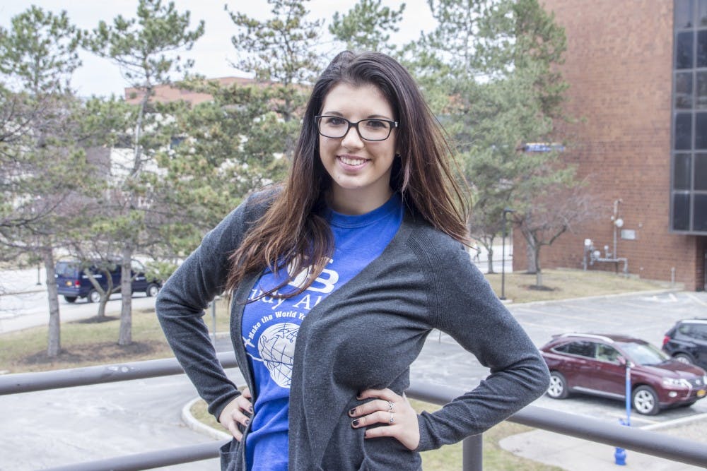 <p>Kristie Norton (pictured)&nbsp;has been performing with The Royal Pitches, UB’s all-female a cappella group, since her freshman year. Since auditioning during the spring semester of her first year at UB, Norton has continued her passion of music through performing with the group.</p>