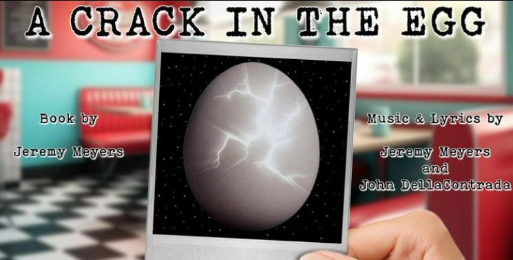 The poster for "A Crack in the Egg," designed by Jeremy Meyers.