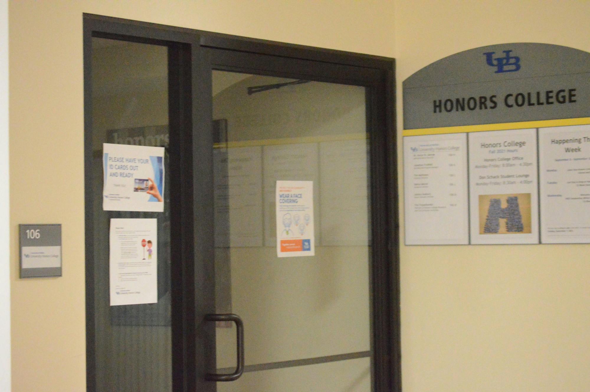 UB’s Honors College is whiter and more female than the university’s general population, according to university admissions and enrollment data.