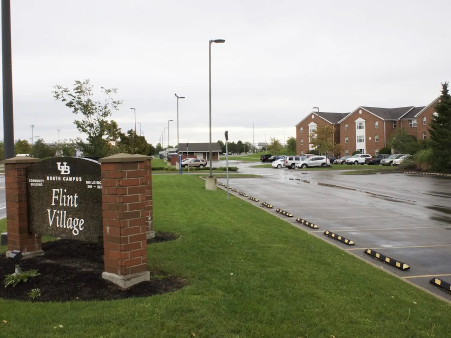 UB parking services is changing 20 Flint parking lot spaces to metered parking. The change will begin Oct. 15, but signs have already been installed.