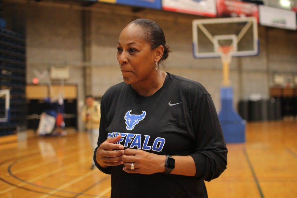 <p>Felisha Legette-Jack, head coach of the women's basketball team at UB, talks about her expectations for the team and its growth this season.</p>