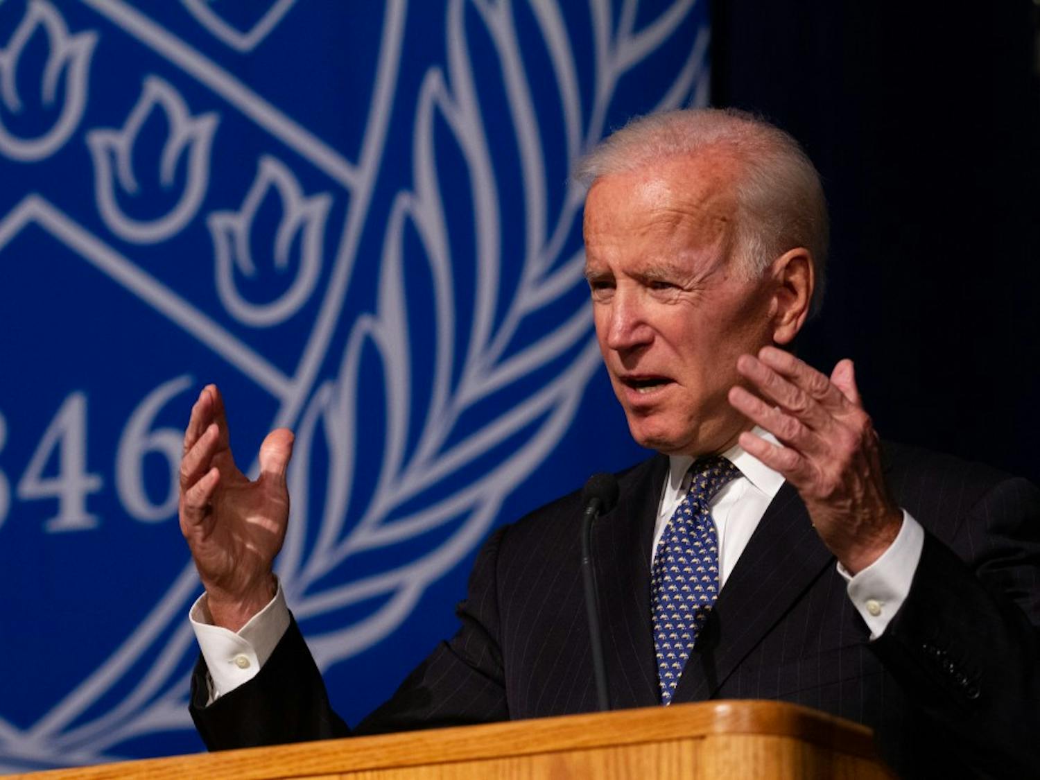 Spectrum editors sat down with Joe Biden before he spoke at UB's Distinguished Speaker Series Thursday night. 