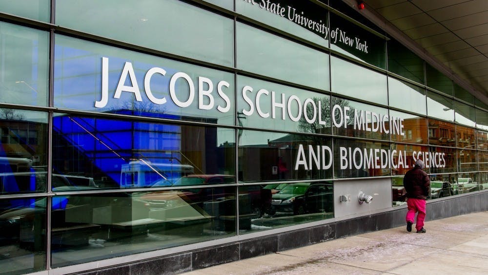 Pro-union residents and fellows at UB say they make less than residents and fellows at other universities in Western New York.