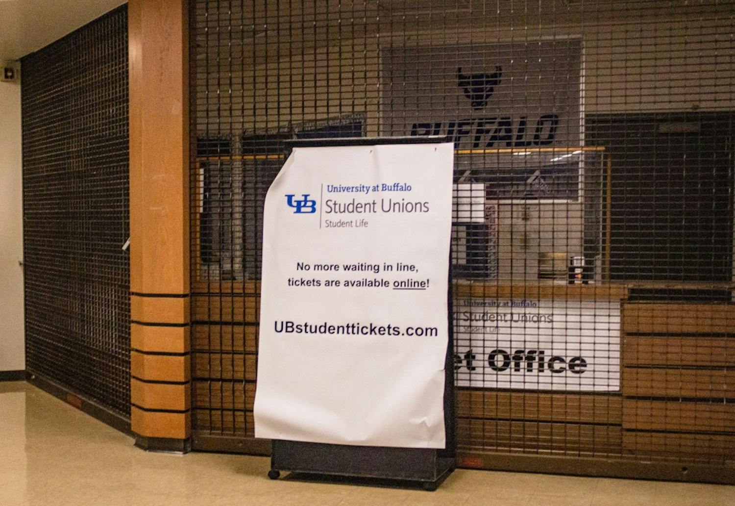 UB Ticket Office at the Student Union.