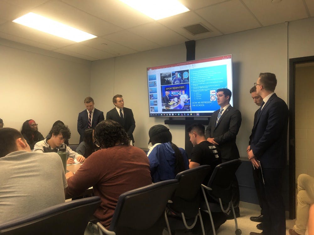 <p>Men’s Ice Hockey club presents plea to remain recognized. The Student Association senate voted against derecognizing the club at its Friday meeting.</p>