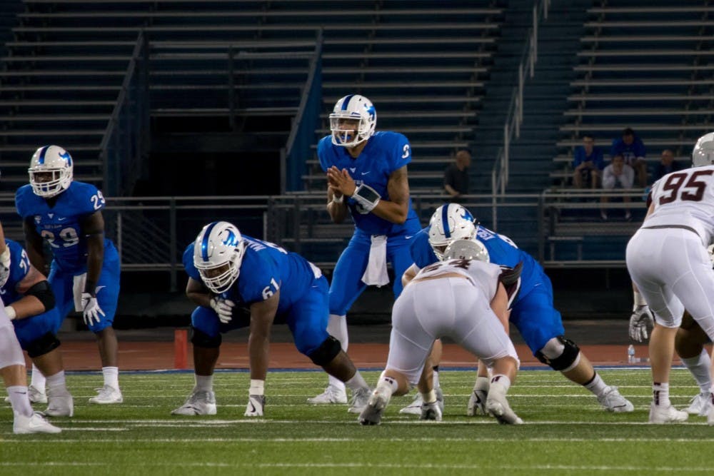 <p>Redshirt sophomore quarterback Tyree Jackson returned to the lineup Saturday. Jackson threw for a career high 313 yards in the the game.</p>