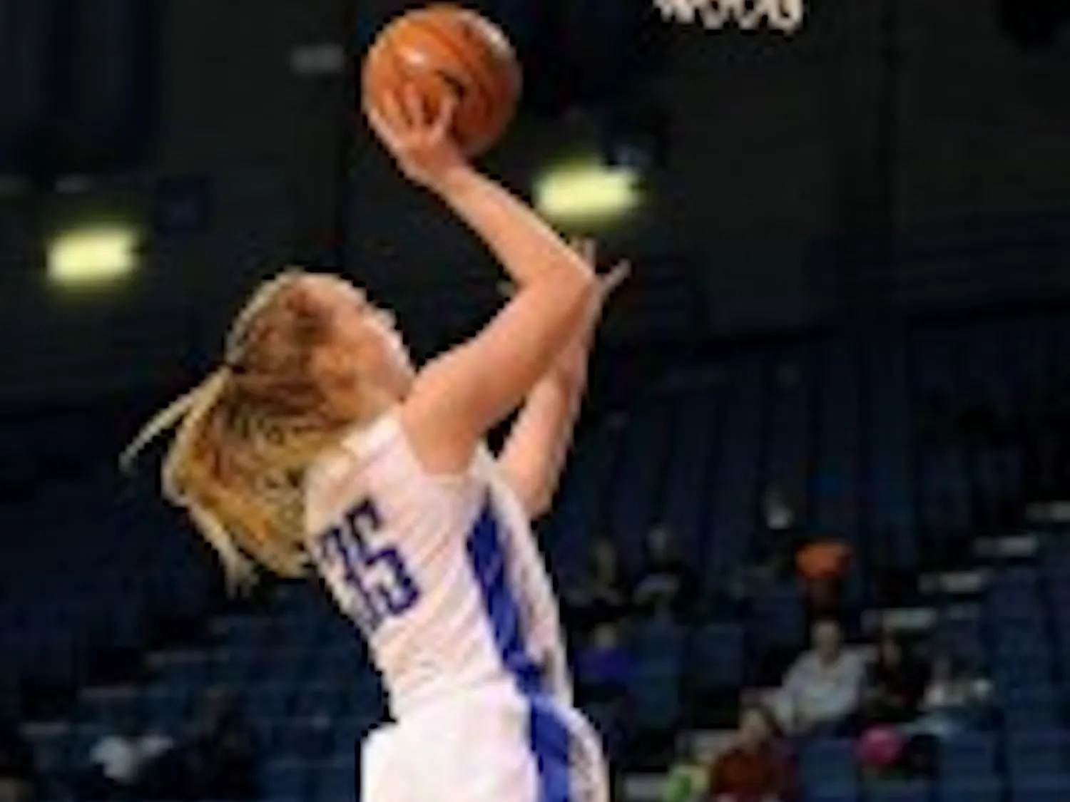 Junior guard Mackenzie Loesing goes for a layup in Buffalo's 73-64 victory over
Niagara on Nov. 22. Loesing had 17 points in the Bulls' 79-73 loss to LIU Brooklyn
Sunday. 