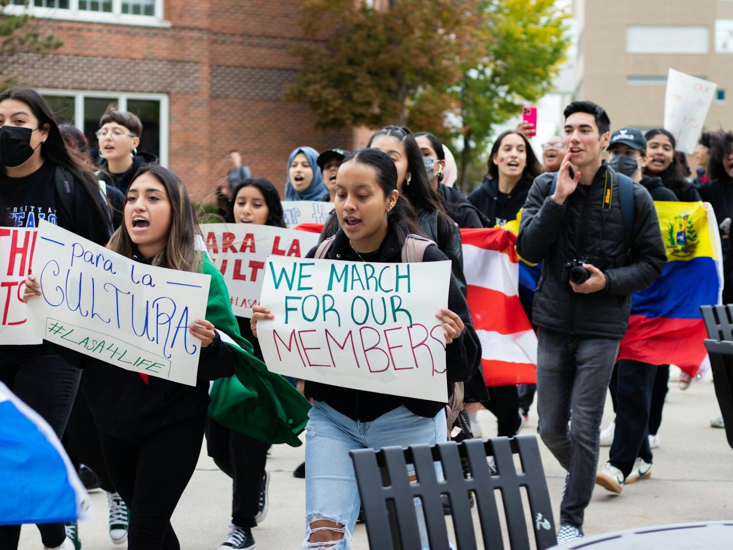LASA members protested SA policies that limited non-undergraduate student tickets to club events