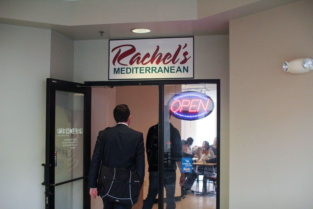 <p>Rachel’s Mediterranean in The Commons&nbsp;has tried&nbsp;to step away from Styrofoam by adding&nbsp;recyclable plates and&nbsp;looking&nbsp;into paper products.</p>
