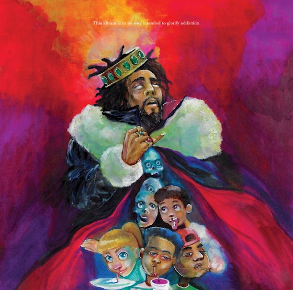 <p>On his fifth album, J. Cole is taking a leap towards a prolific stature as he critiques his peers, surroundings and the culture of drug use around him on “KOD.”</p>