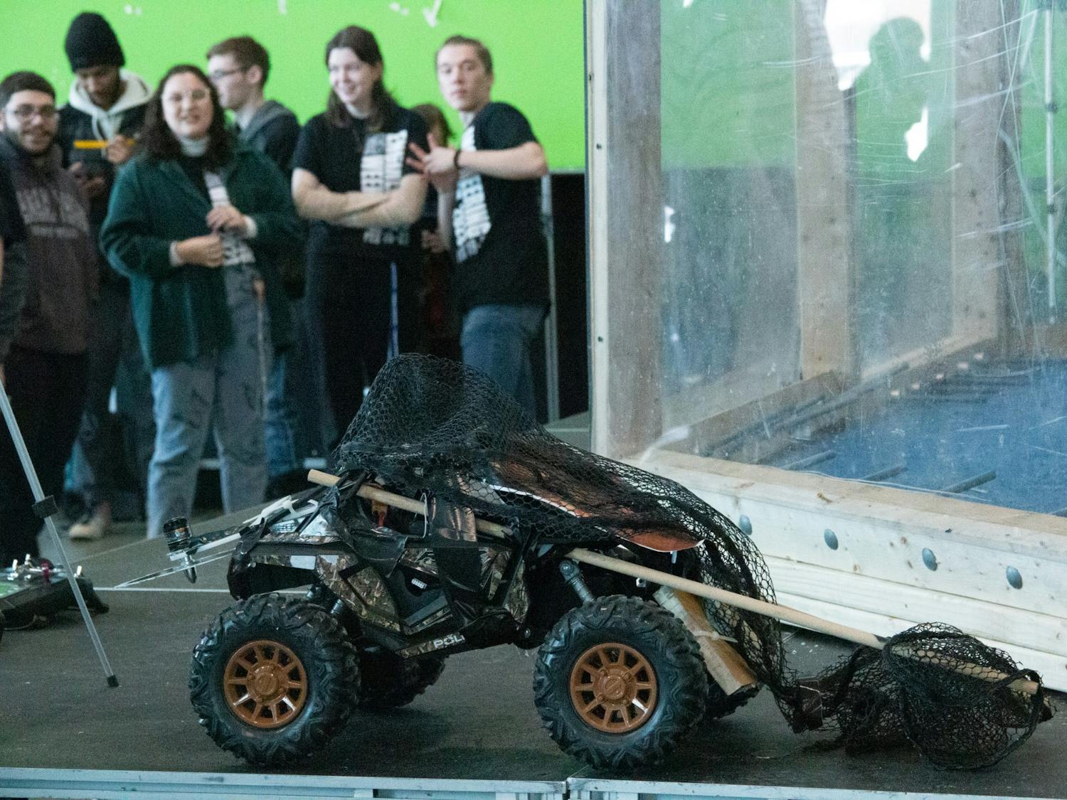 The Society of Automotive Engineers won E-week’s battle bot competition last Friday. 