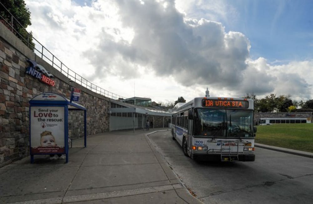 UB students without cars will often use the NFTA metro system, but also
find the rail inconvenient to use. Some feel commuter passes will incentivize
students to use public transportation.&nbsp;Yusong Shi, The Spectrum