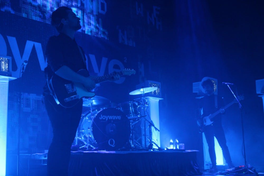 <p>Indie rock band Joywave performed at Town Ballroom Wednesday night with interesting television props, high energy and entertaining openers.</p>