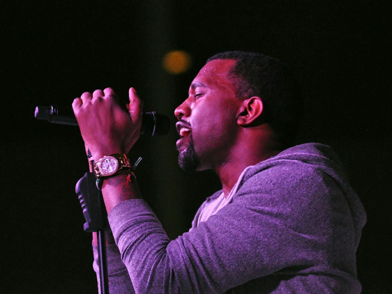 Kanye West performs at The Museum of Modern Art’s annual Party in the Garden benefit in May 2011.
