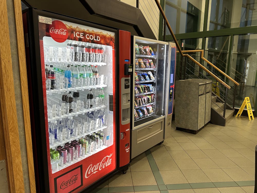 <p>Two vending machines sit in the Student Union.</p>