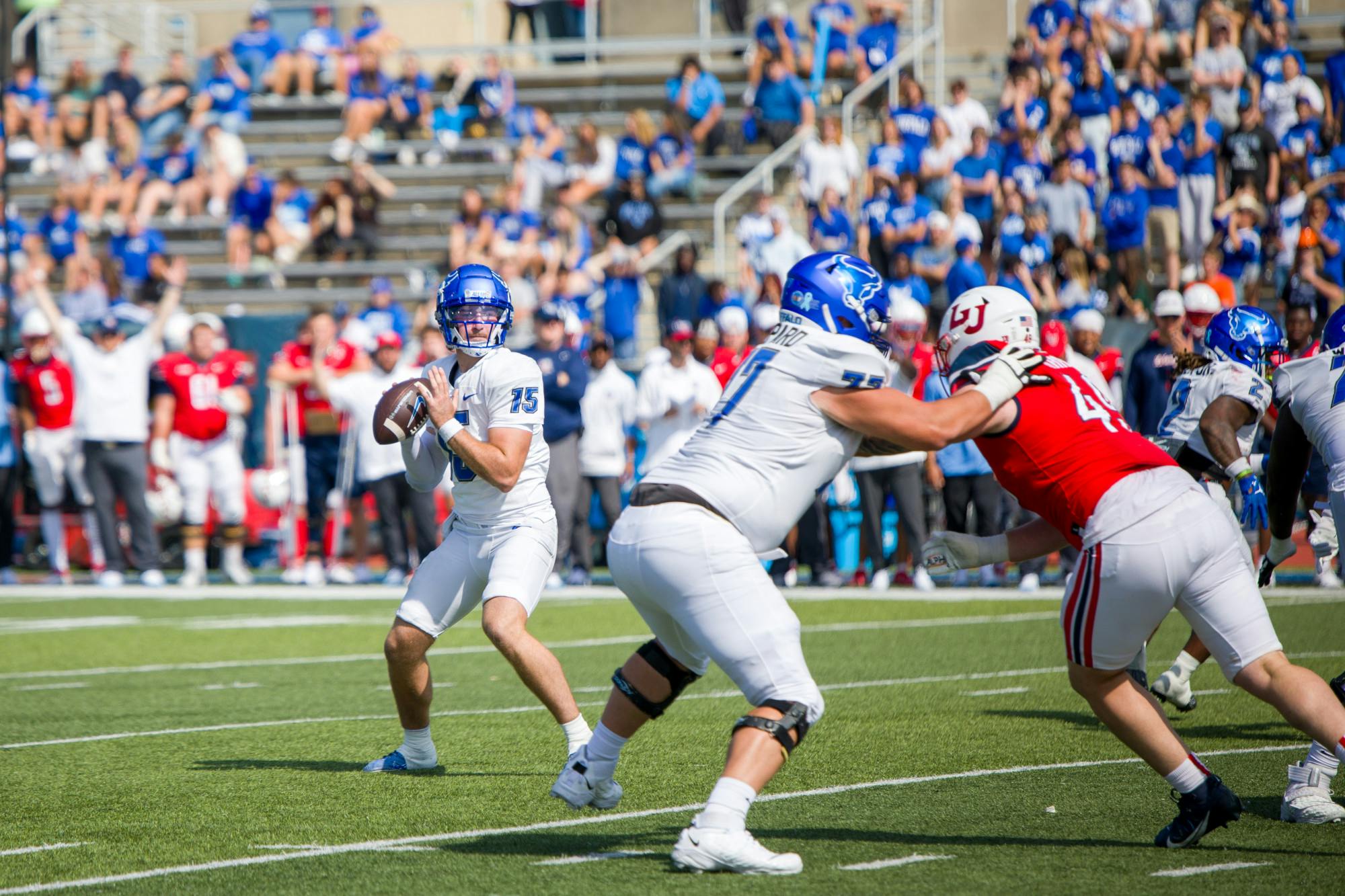 Graduate quarterback Cole Snyder scored four touchdowns against the flames, a career high.&nbsp;