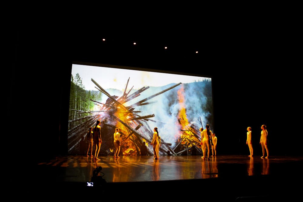 <p>Dancers with the Zodiaque Dance Company grace the Center for the Arts stage last fall.</p>