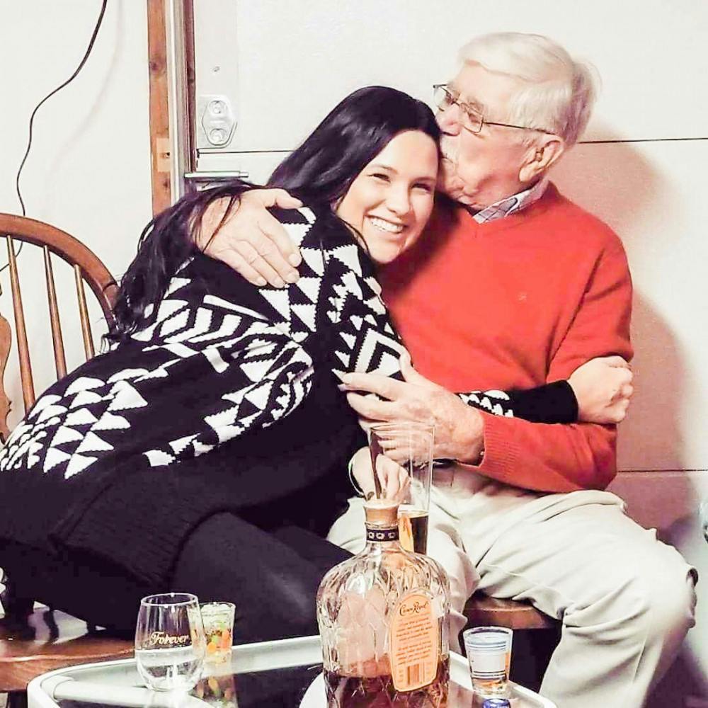 <p>Heather Petri pictured with her grandfather, Richard Petri, who passed away on Feb. 7. Heather, who graduated from UB in 2016, said she didn't say goodbye to her grandfather after UB took his body on the night of his death.</p>