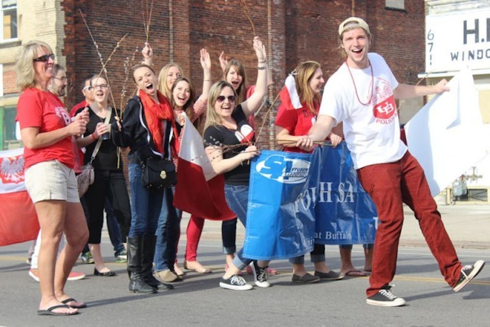 Last year&rsquo;s President of the Polish Student Association Krzysztof Kosz, led a group at Buffalo&rsquo;s Dyngus Day&nbsp;celebration to represent the PolSA. Buffalo&rsquo;s ties to Poland date back to 1860 and a large number of Polish descendants still live in Buffalo.
Joe Konze Jr, The Spectrum
