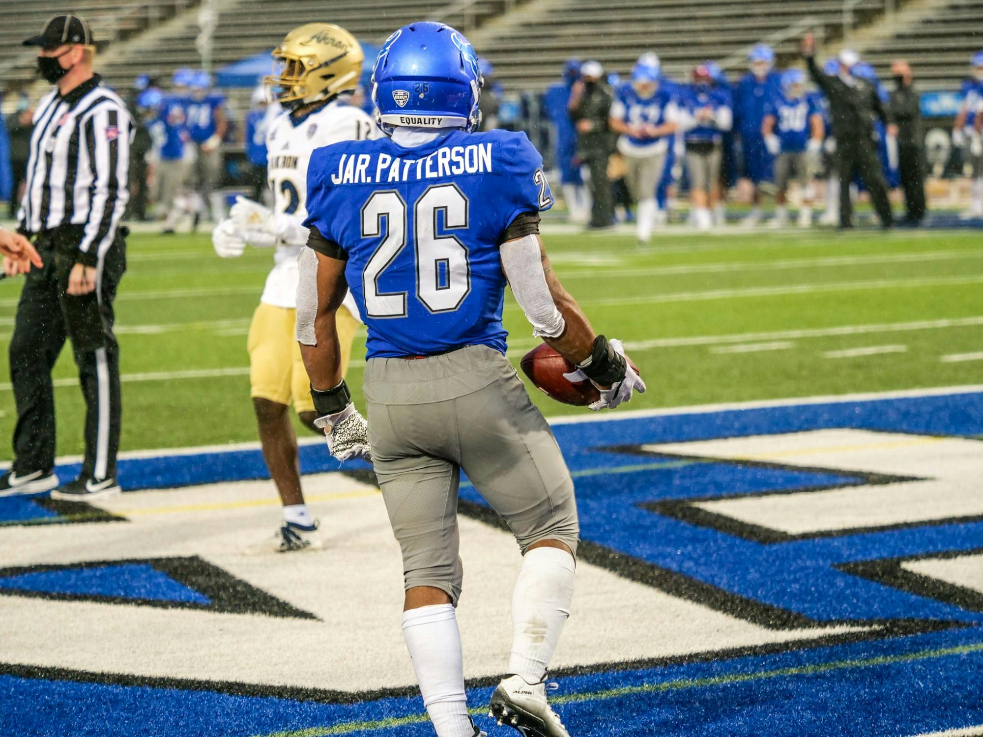 Jaret Patterson had a historic 2020 season with the Bulls, as he led the nation in rushing yards per game, at 178.