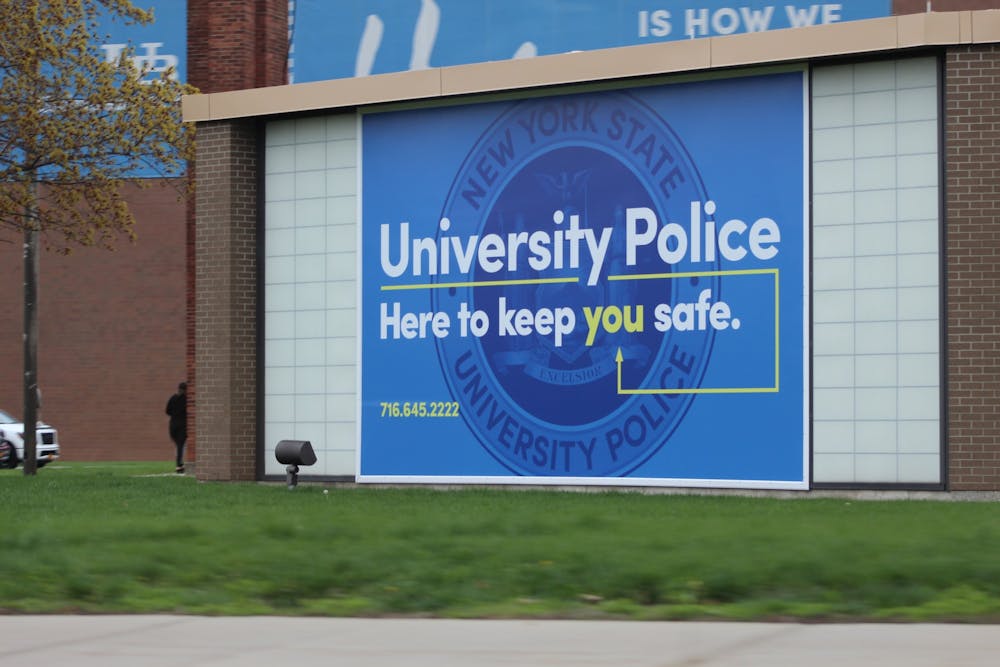 UB Police is housed in Bissell Hall, next to Alumni Arena.