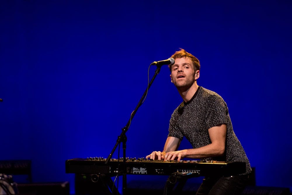 <p>Max Hershenow performs at MS MR's concert in the CFA Saturday night. The show, which had capacity for more than 1,700 students,&nbsp;only brought in 204 students.&nbsp;</p>