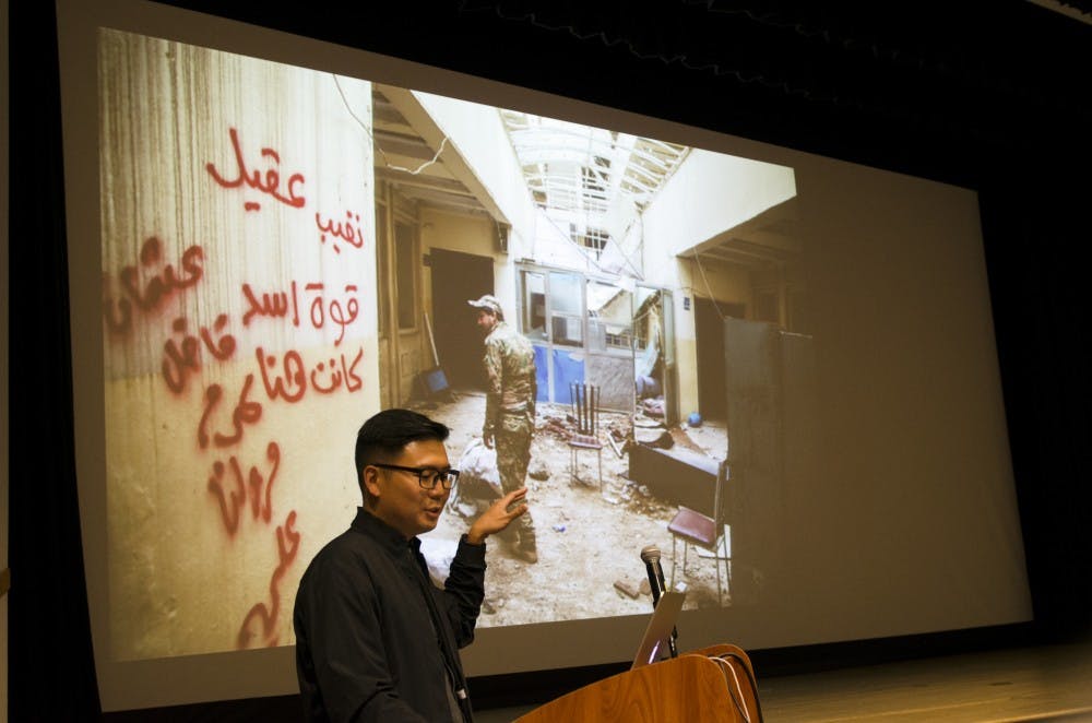 <p>UB alumnus Marcus Yam talked to faculty, students and staff about changing his career from an engineer to an award-winning photographer.</p>