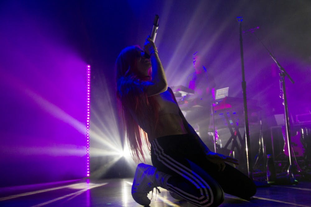 Pop Star Lights performed at Town Ballroom Tuesday night, playing cuts from her recent “Skin and Earth” album along with fan favorites.