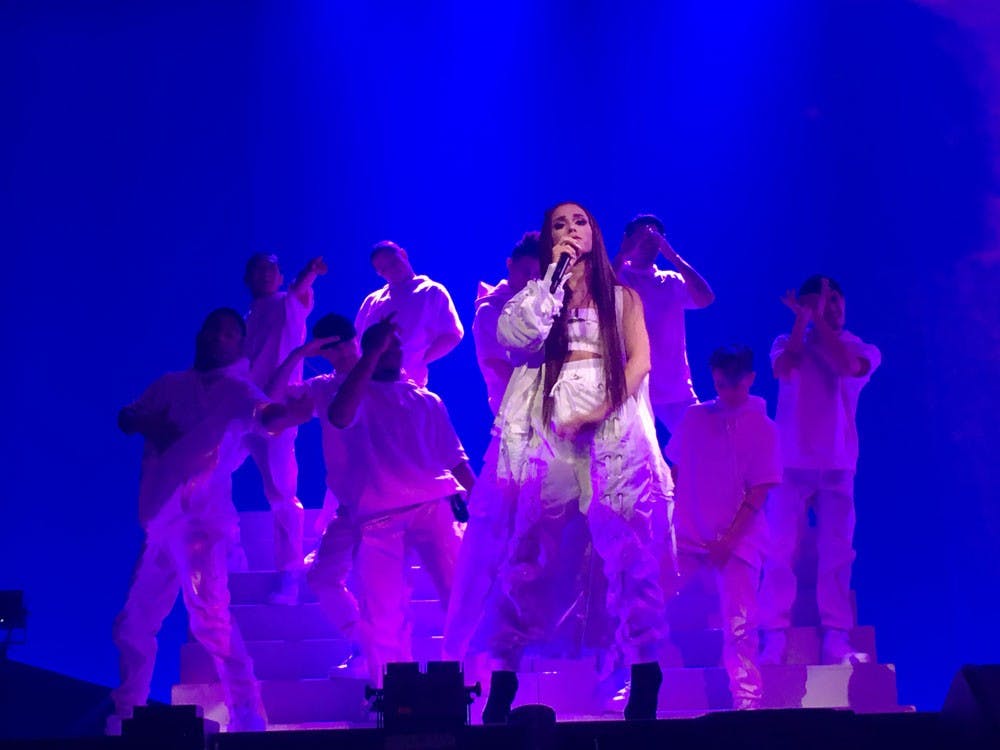 <p>Ariana Grande performed at Buffalo's&nbsp;KeyBank Center Tuesday night while on her Dangerous Woman tour.&nbsp;</p>