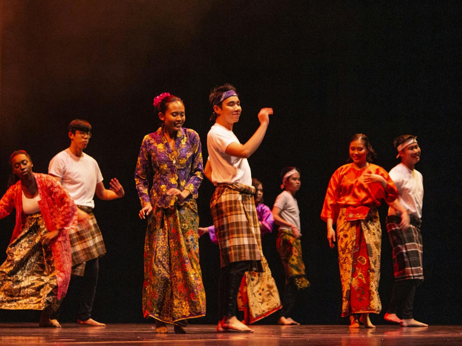 Students with backgrounds from seven southeast Asian countries performed together as Malaysian SA.