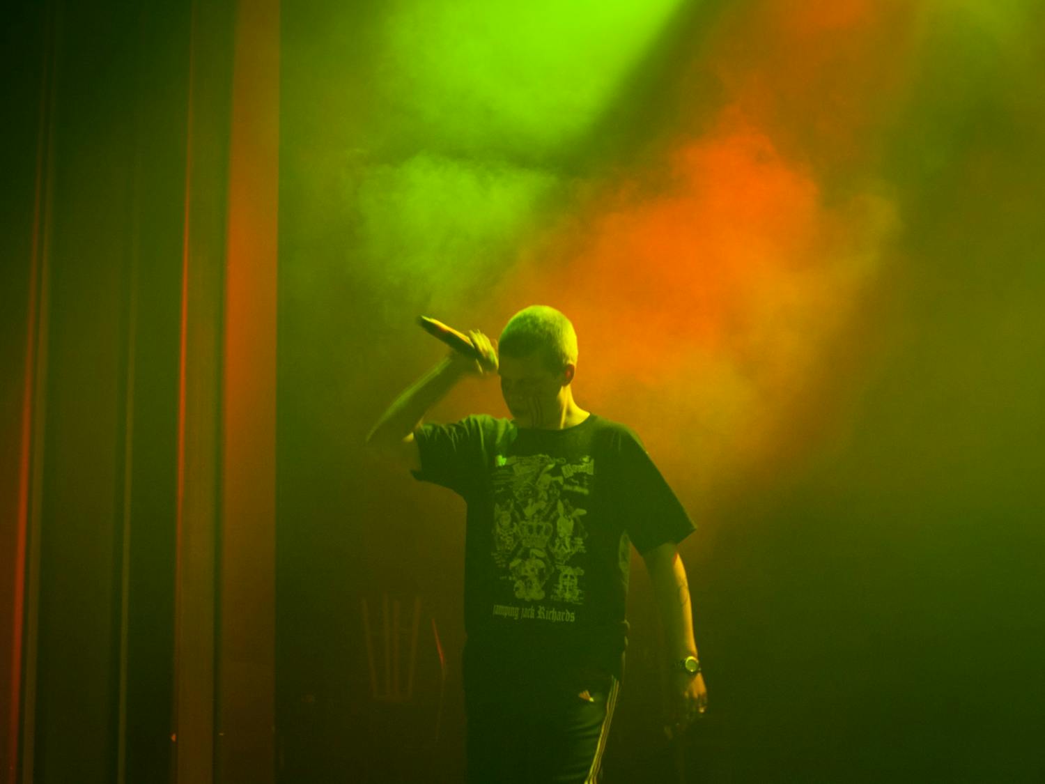 Swedish rapper Yung Lean performs at the Vogue Theatre in March 2016.