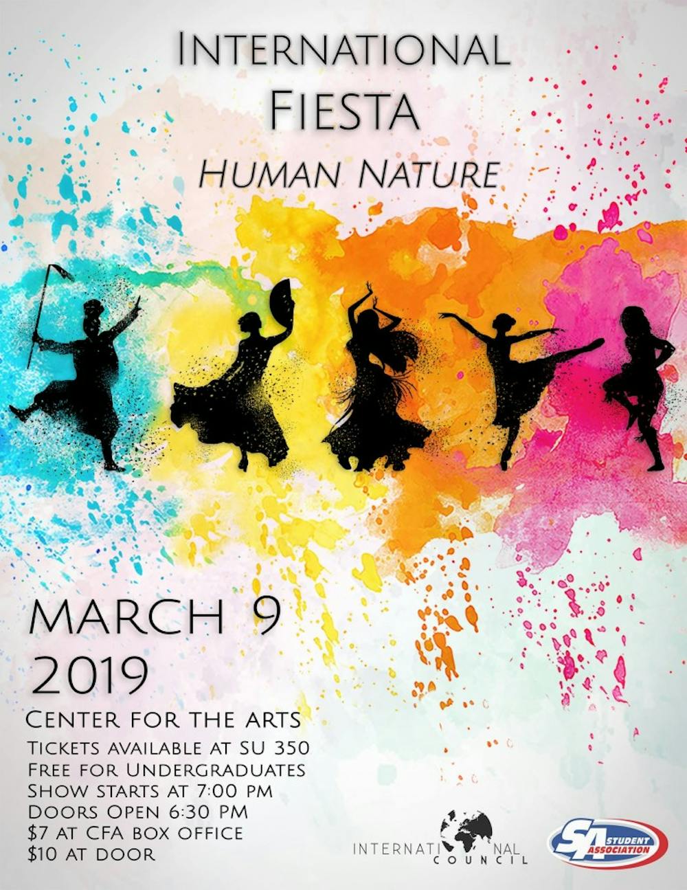 <p>International Fiesta will take place in the Center for the Arts on Saturday night, with 15 clubs participating in the “Human Nature” dance competition.&nbsp;</p>