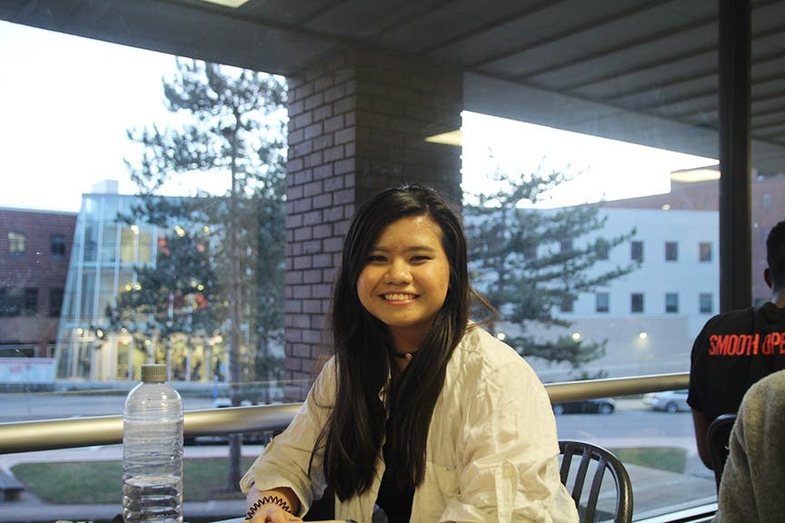 Sophomore business student L’Oniele Salim.&nbsp;International students continue to pursue their college education a year into the Trump administration.