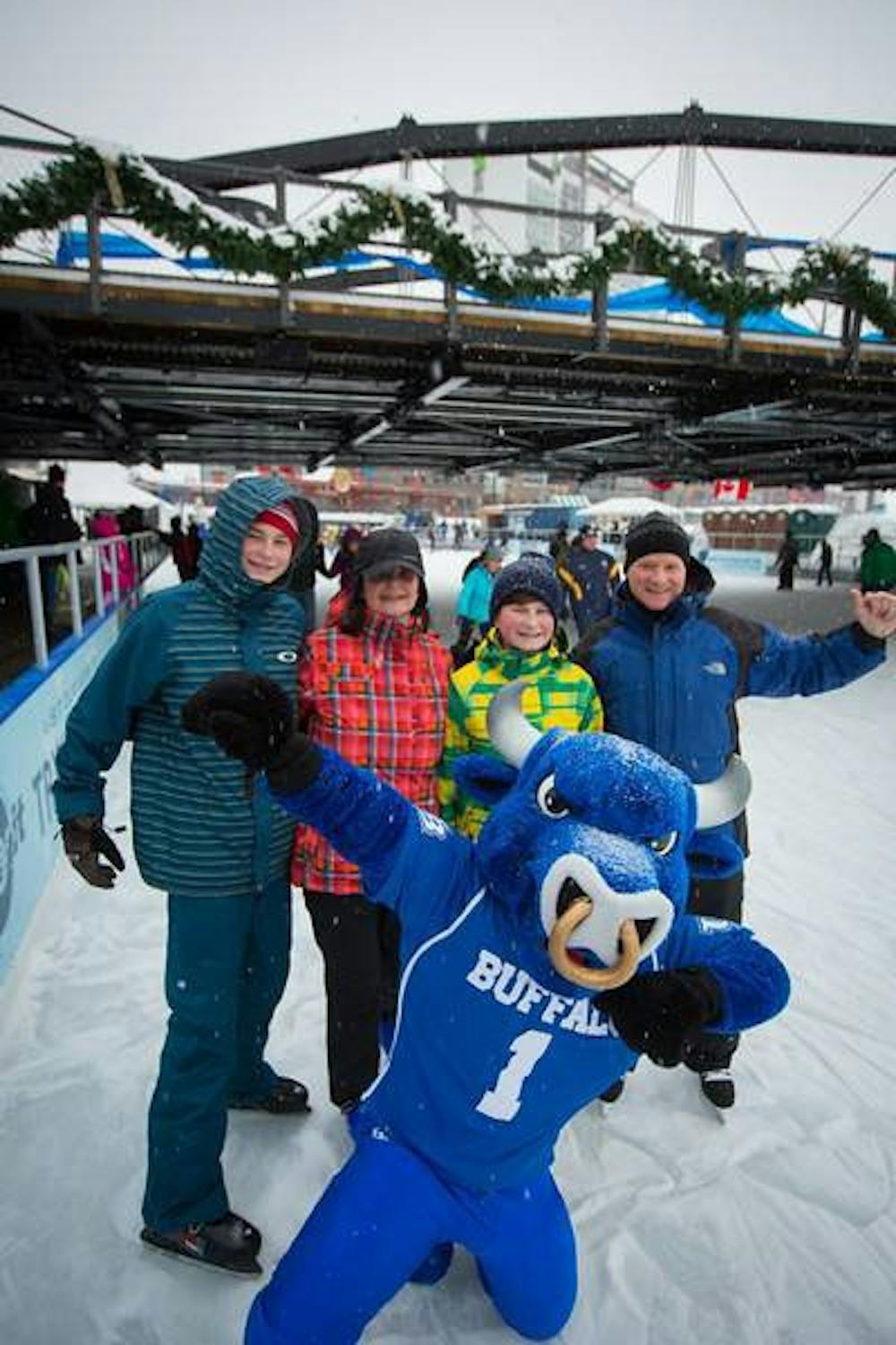 <p>UB Alumni Association helped host an event at Canalside last winter. All UB alumni will soon be able to attend all Association events without having to pay a membership fee.</p>