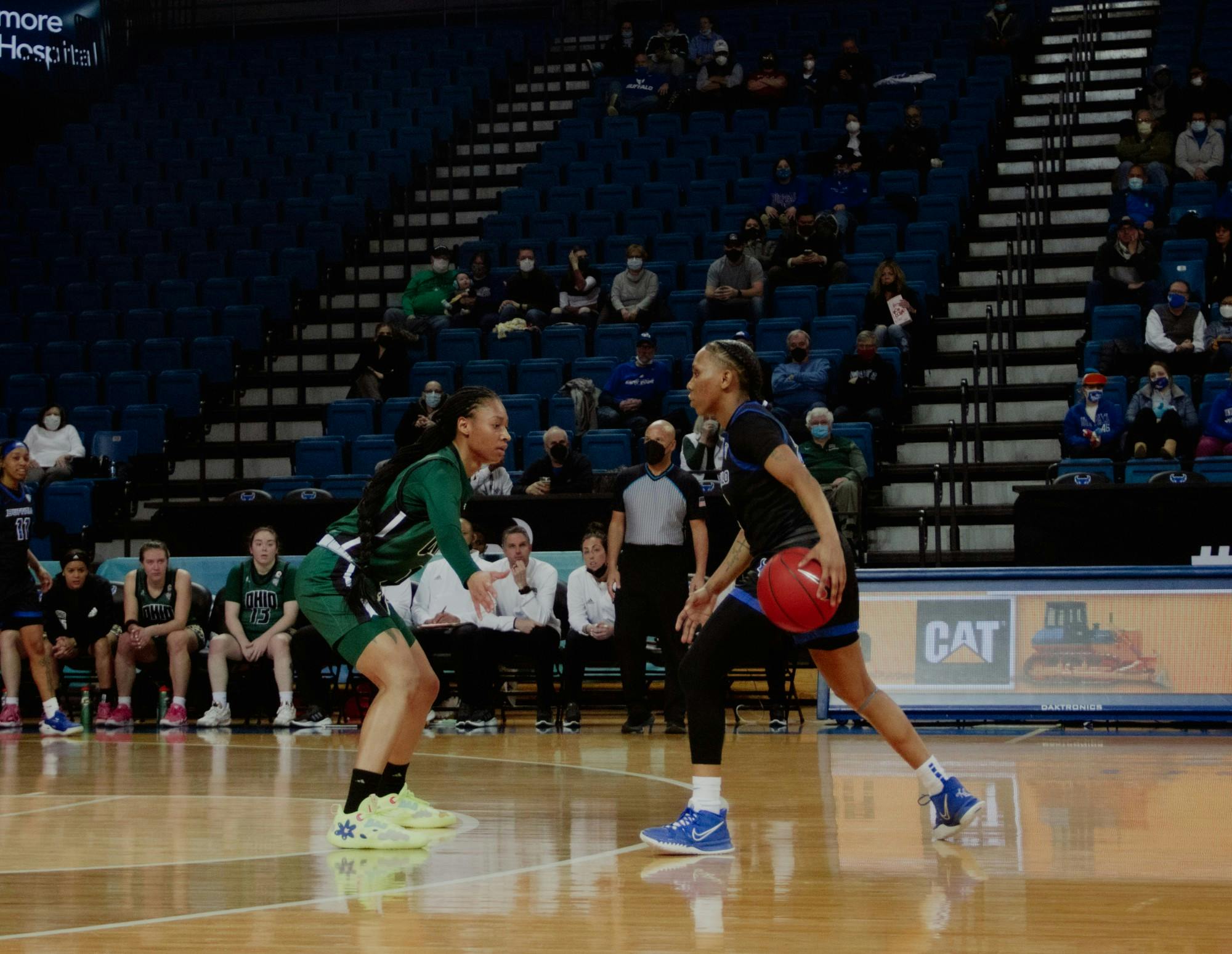 Junior guard Dyaisha Fair dribbles the ball during a recent game against Ohio.
