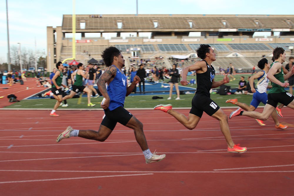 <p>Track and field at the UB Alumni Invititational</p>